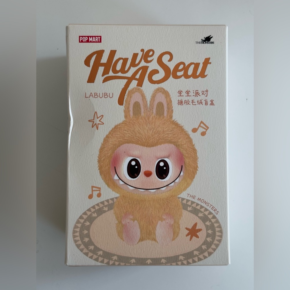Unopened SISI PopNow PopMart Labubu Have a Seat Blind Box